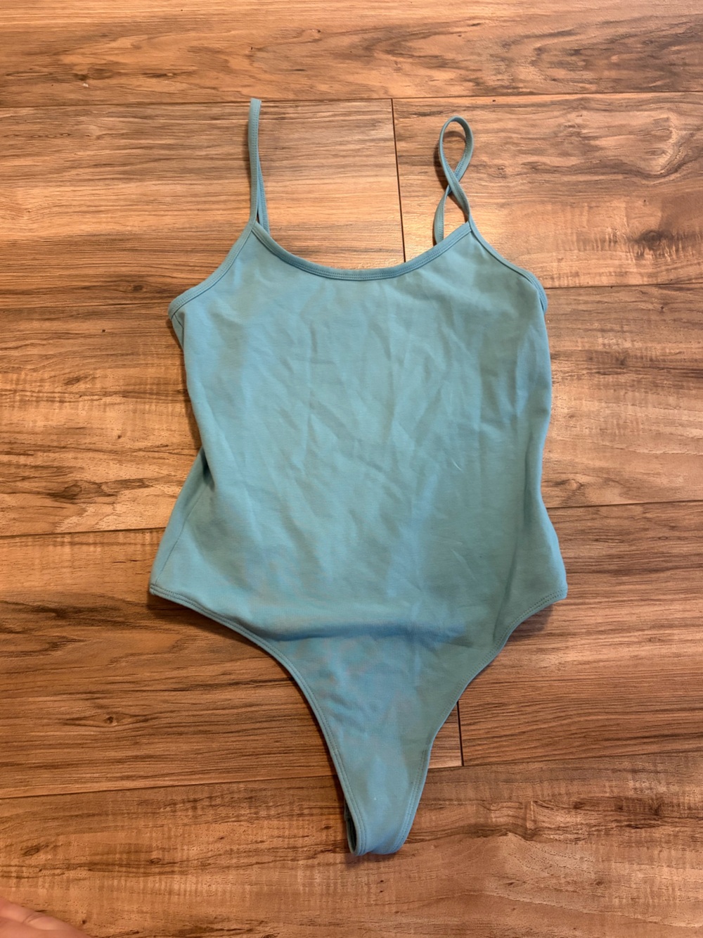 Aritzia Light Blue Strappy Bodysuit